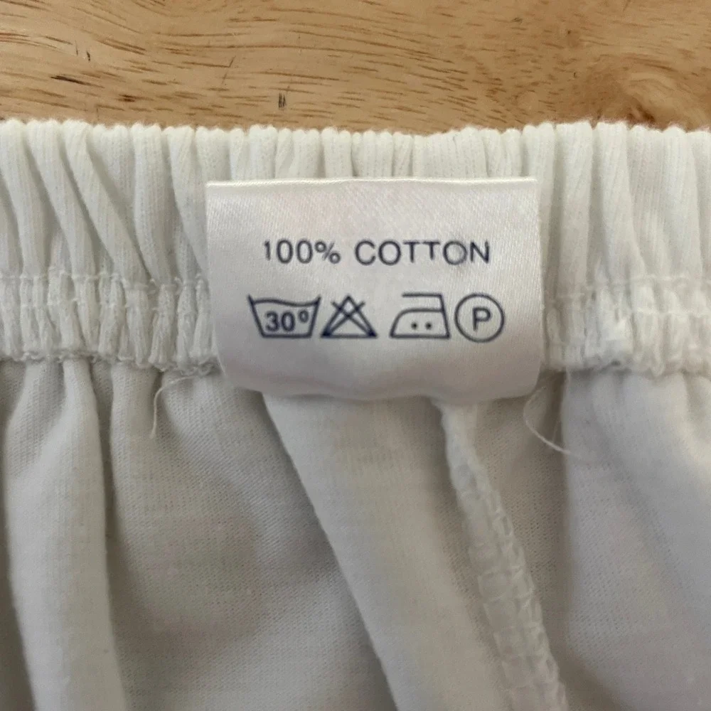 Kids Wilson Tennis Skirt‎ White Navy Trim Athletic Skort Size XS
